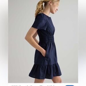 Quince 100% Organic Cotton Tiered Mini Dress